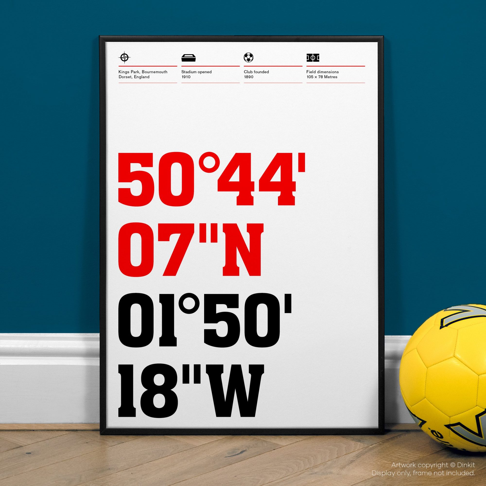 Bournemouth Gifts, Football Posters, Gift Ideas