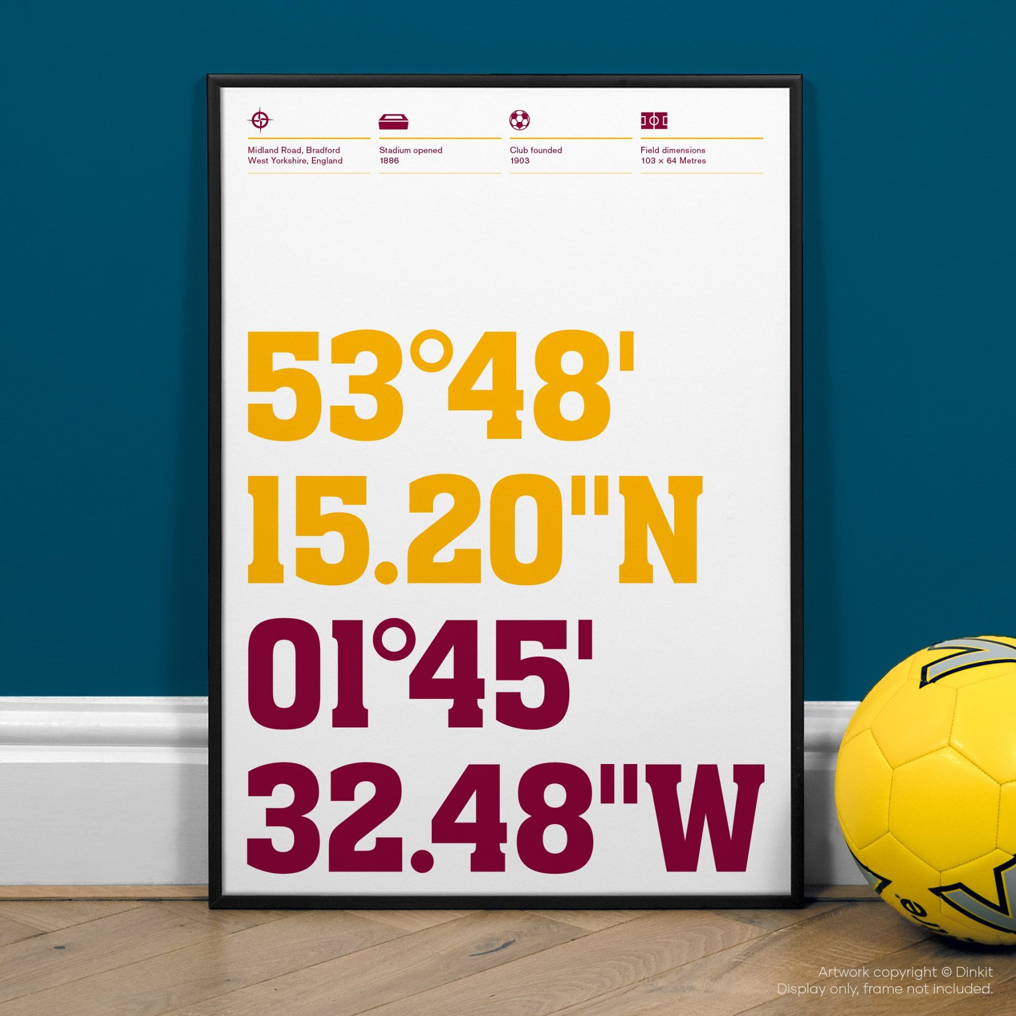 Bradford City FC Gifts, Football Posters, Gift Ideas