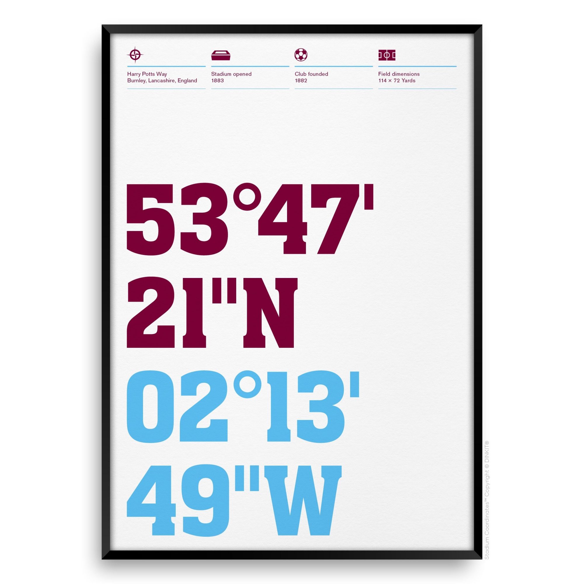 Burnley Gifts, Football Posters, Gift Ideas