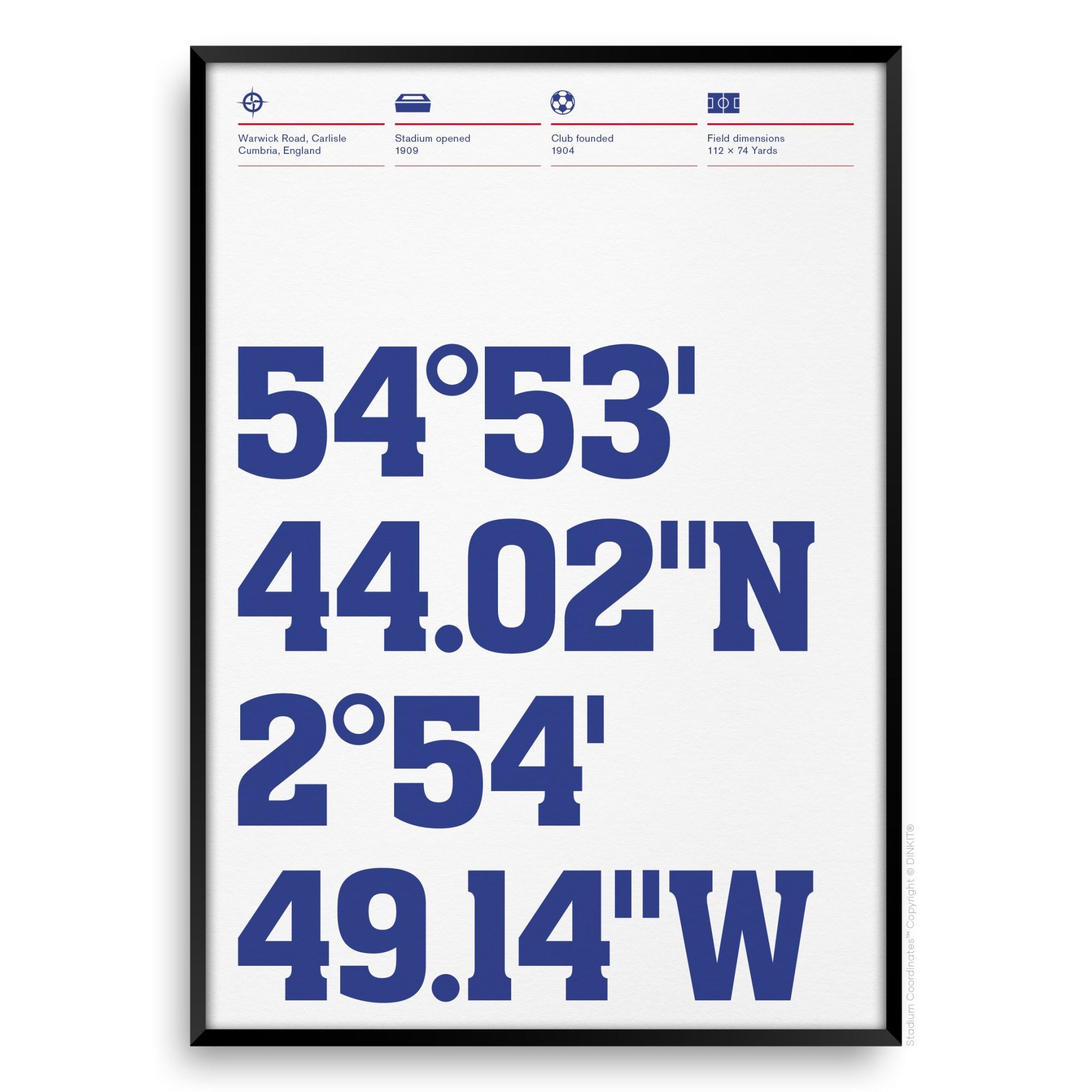 Carlisle United Gifts, Football Posters, Gift Ideas