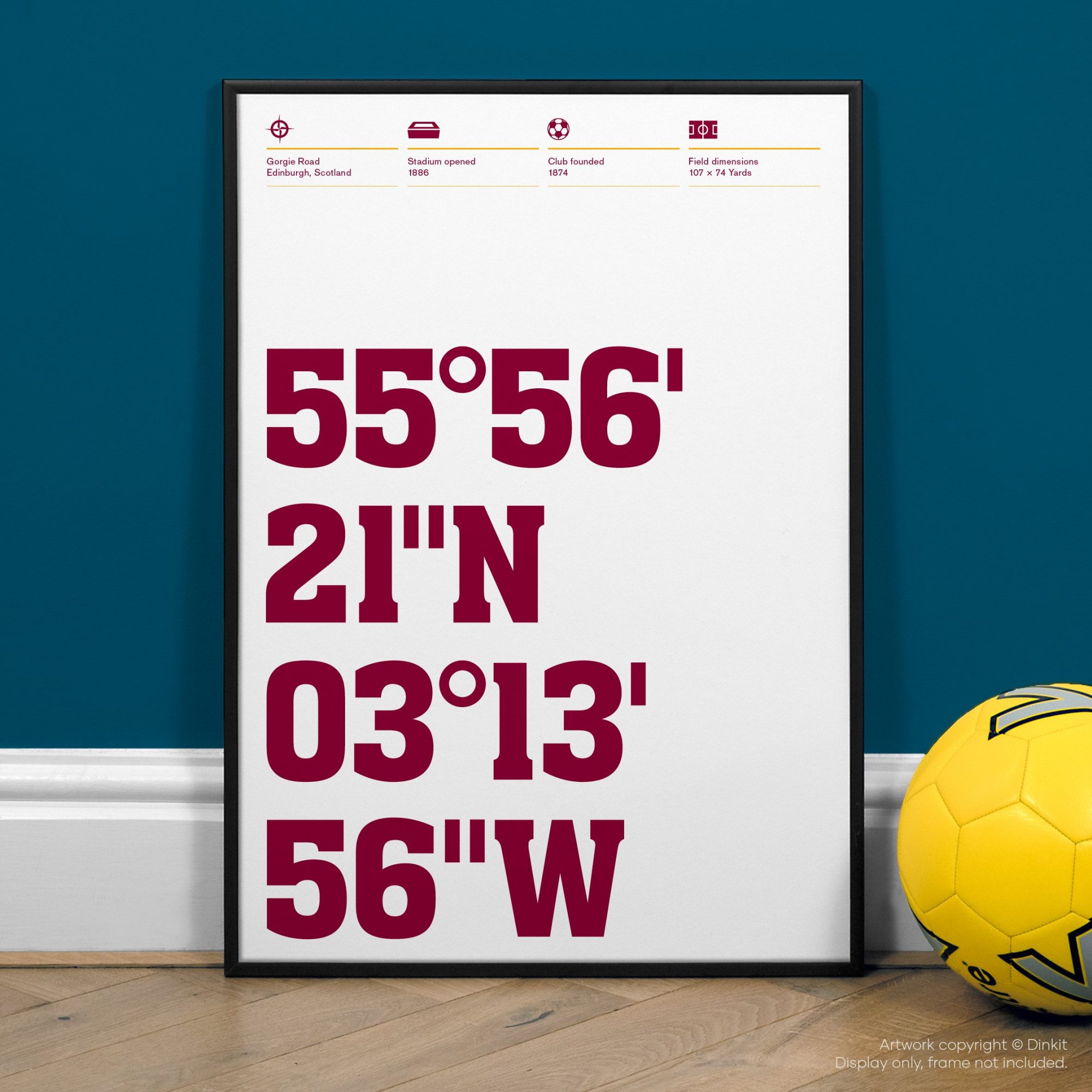 Heart of Midlothian Gifts, Football Posters, Gift Ideas