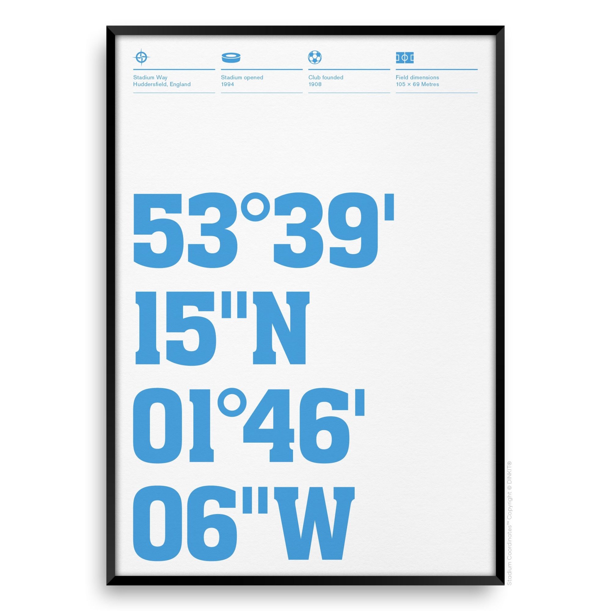 Huddersfield Town Gifts, Football Posters, Gift Ideas