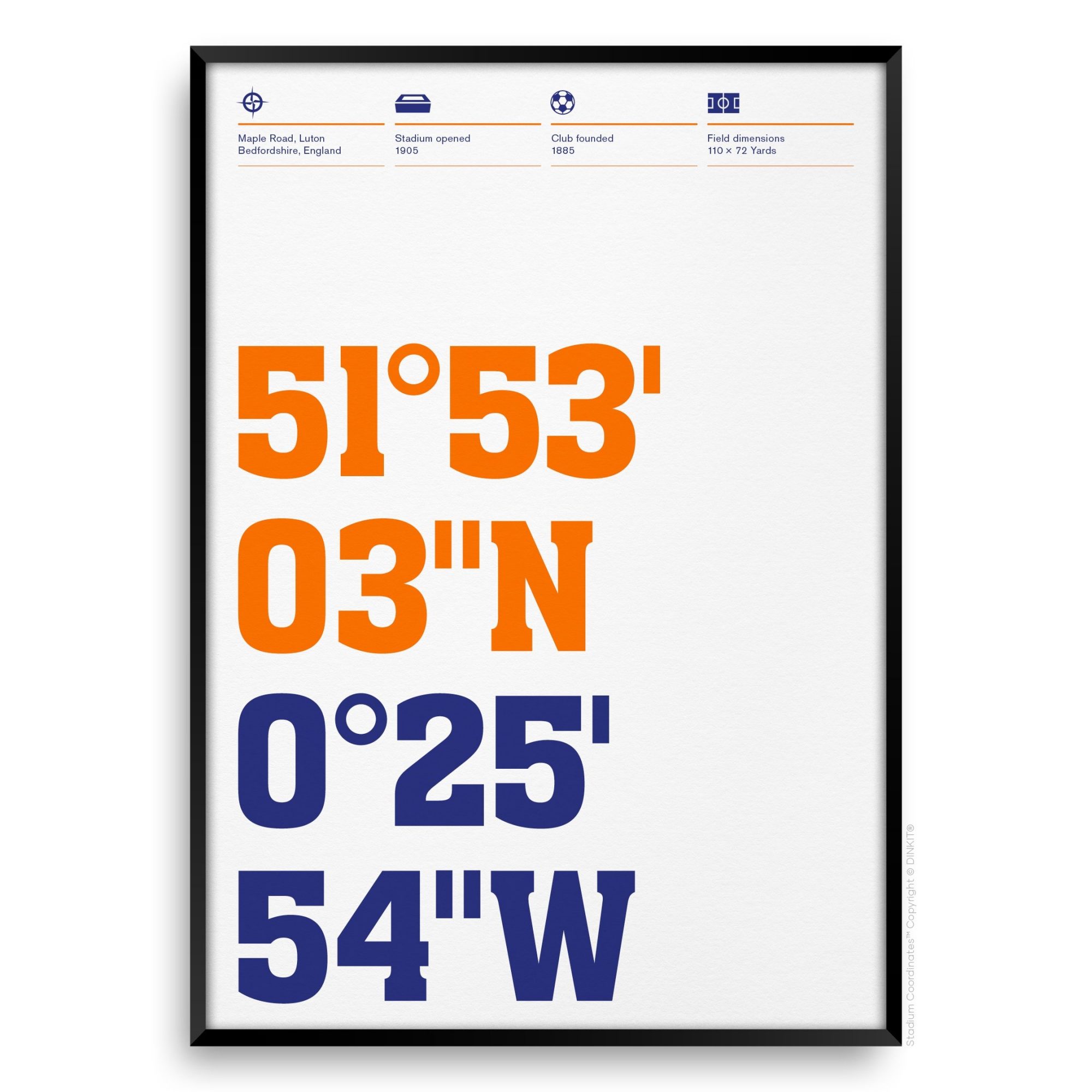 Luton Town Gifts, Football Posters, Gift Ideas