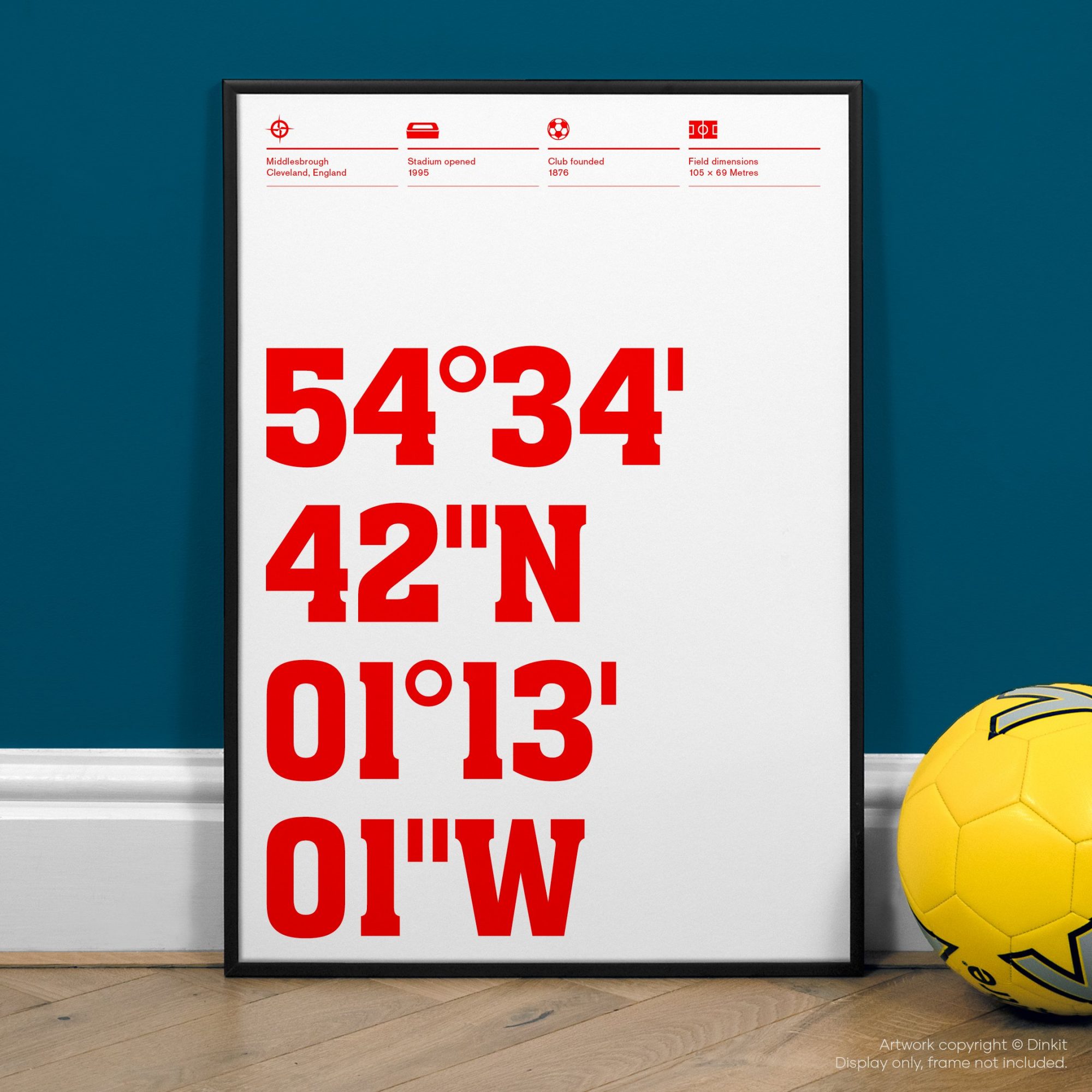 Middlesbrough Gifts, Football Posters, Gift Ideas