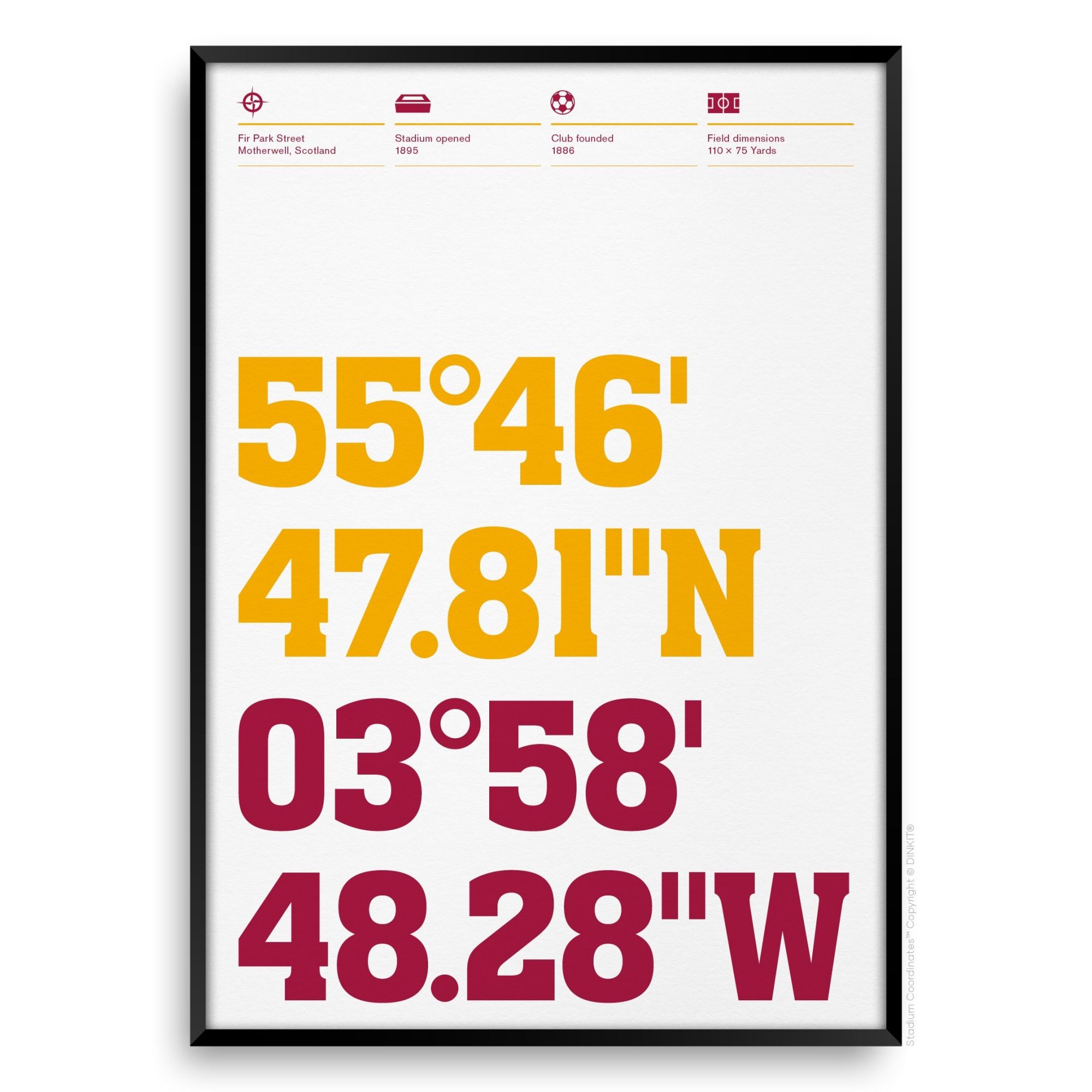 Motherwell Gifts, Football Posters, Gift Ideas