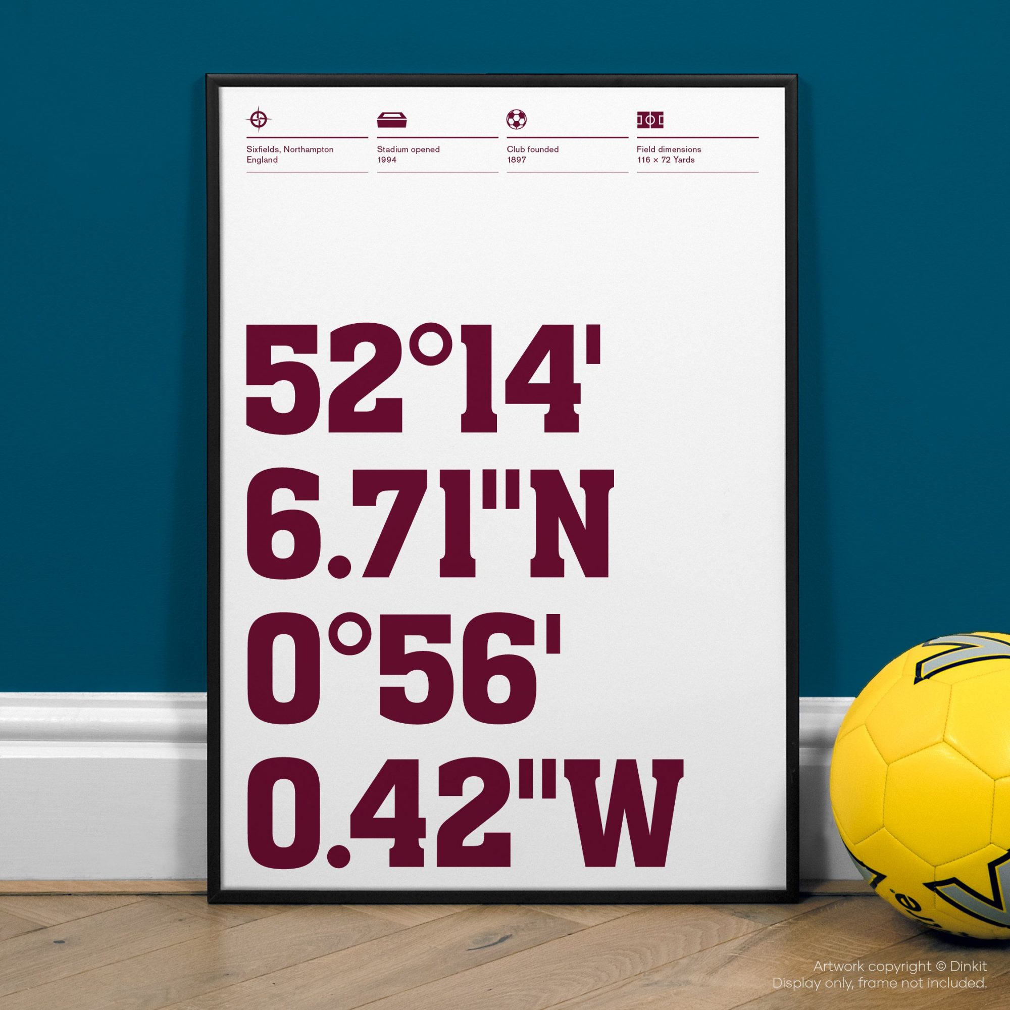 Northampton Gifts, Football Posters, Gift Ideas