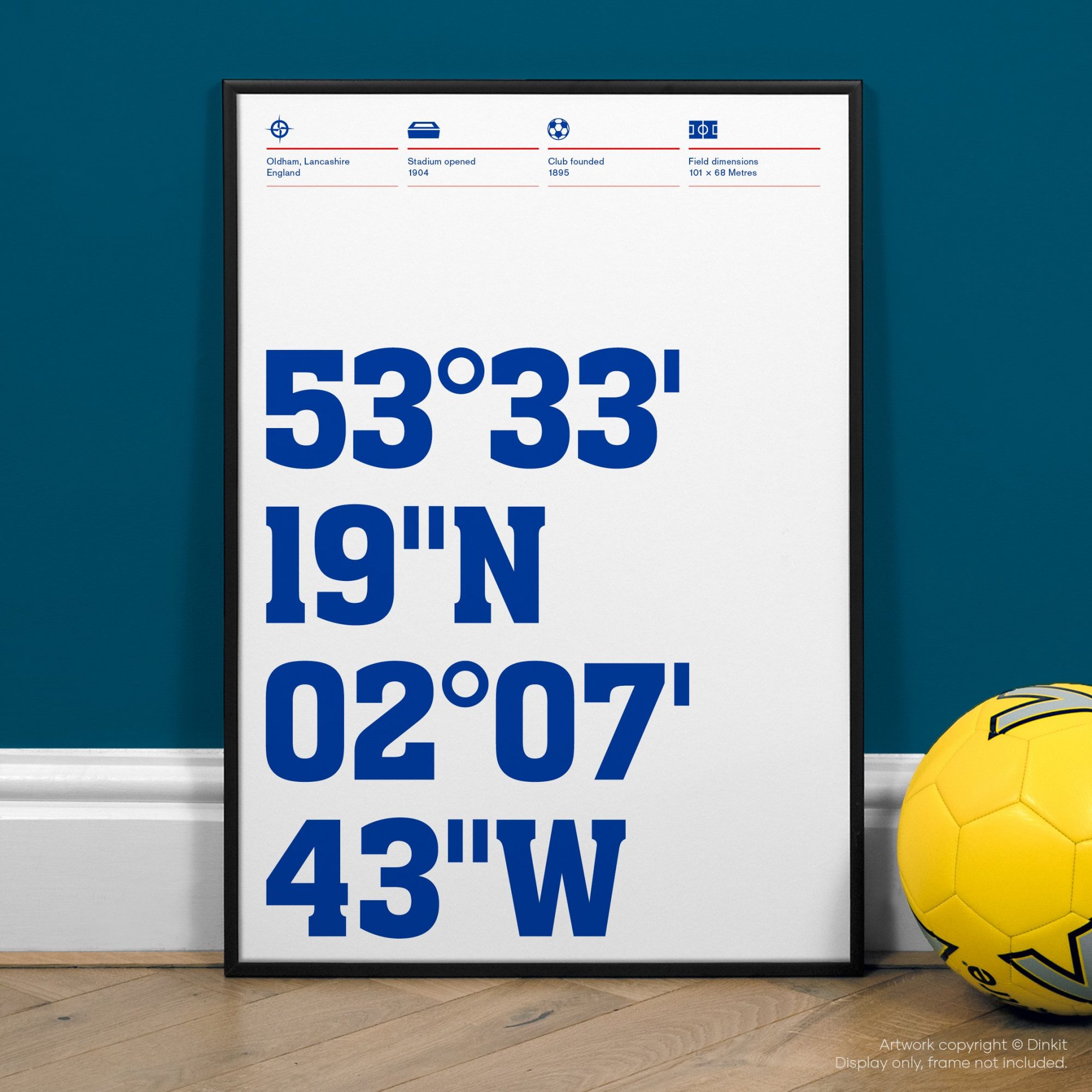 Oldham Athletic Gifts, Football Posters, Gift Ideas