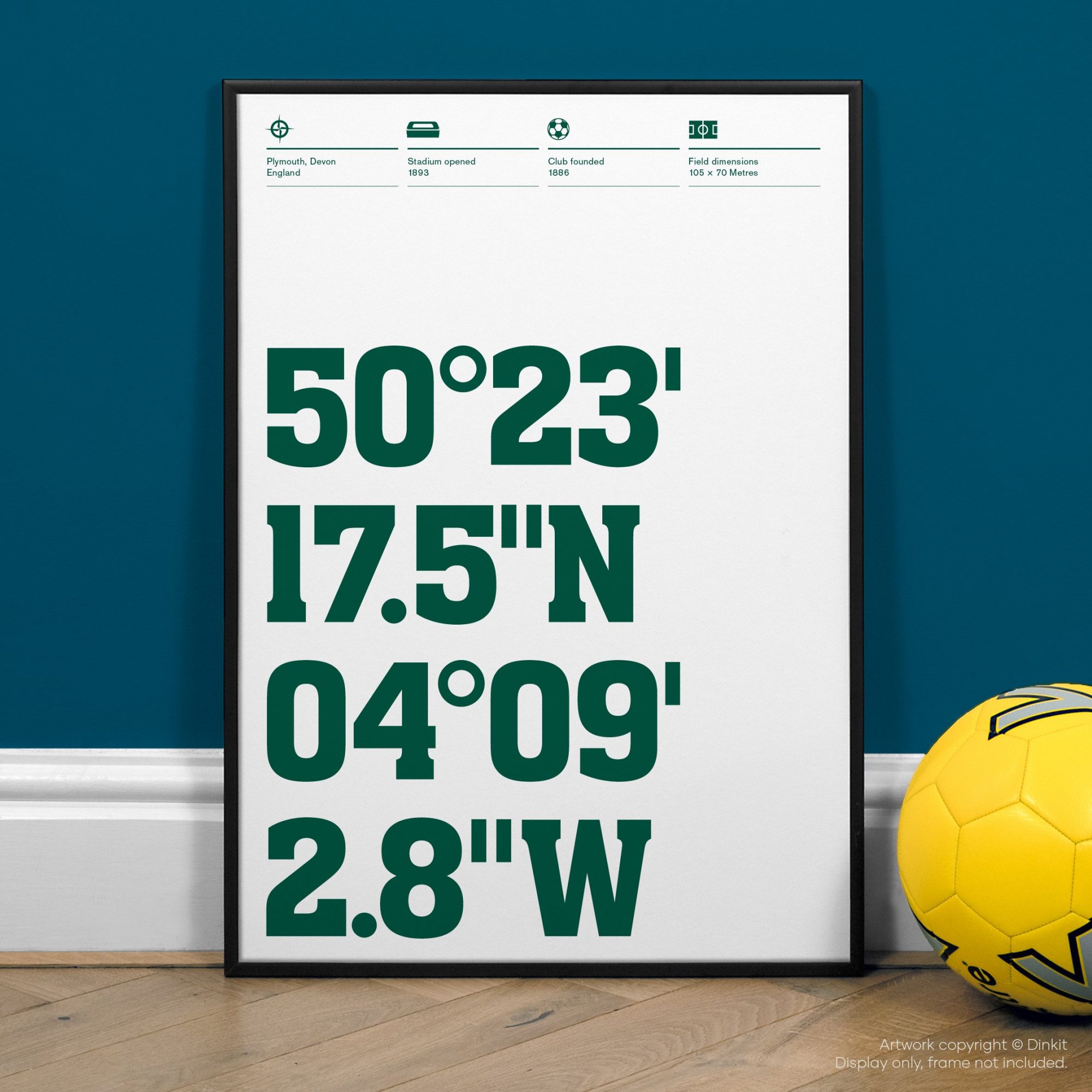 Plymouth Argyle Gifts, Football Posters, Gift Ideas