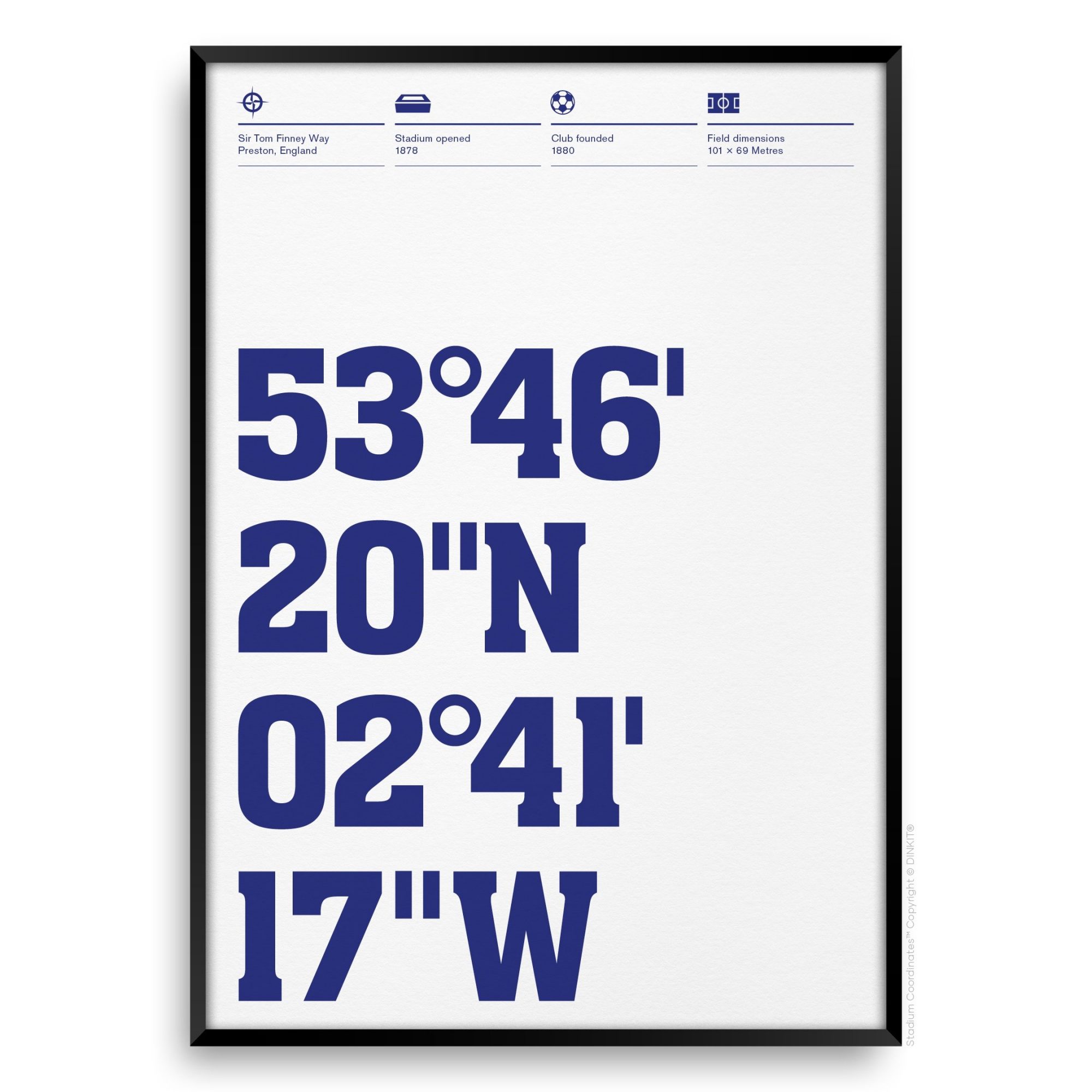 Preston North End Gifts, Football Posters, Gift Ideas