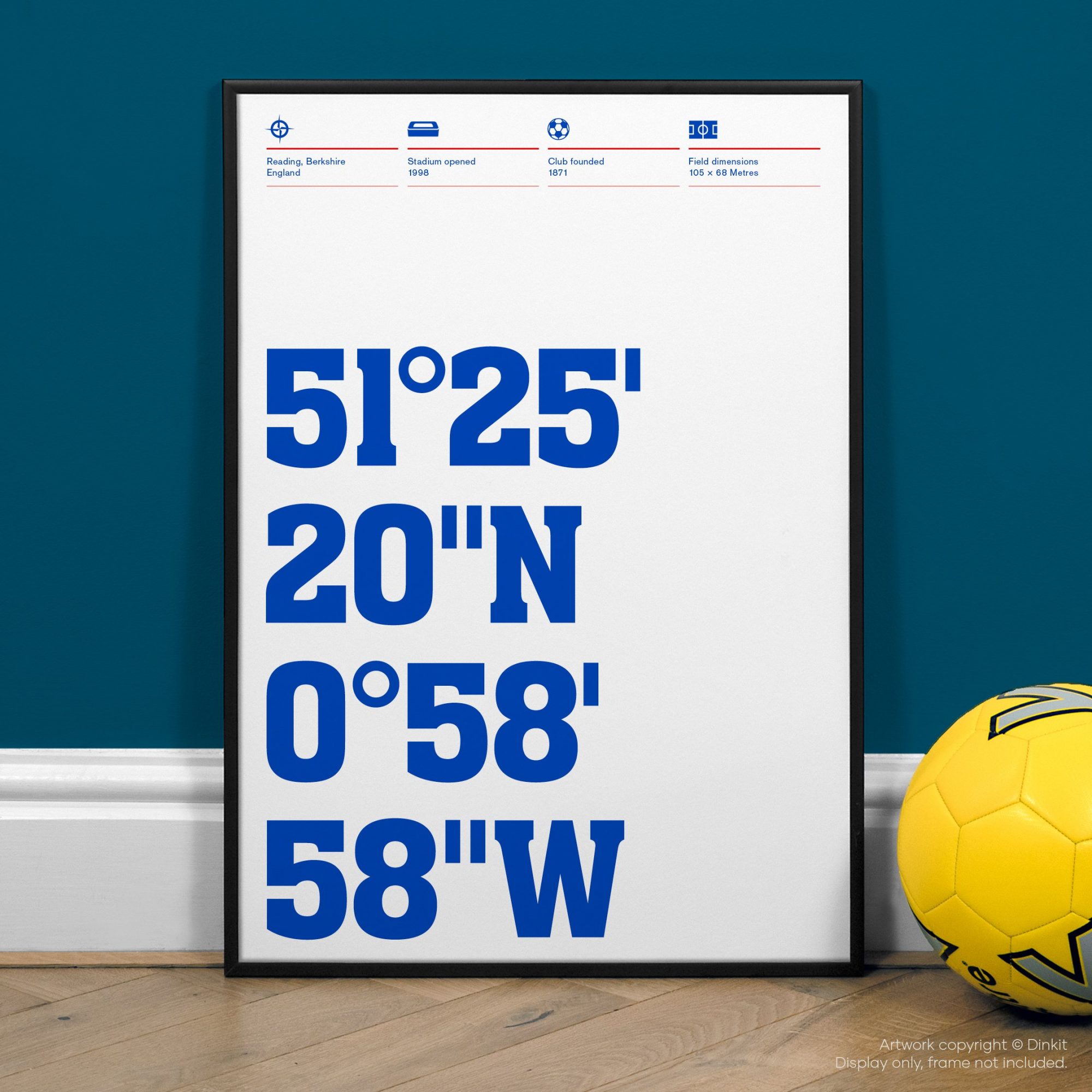 Reading FC Gifts, Football Posters, Gift Ideas