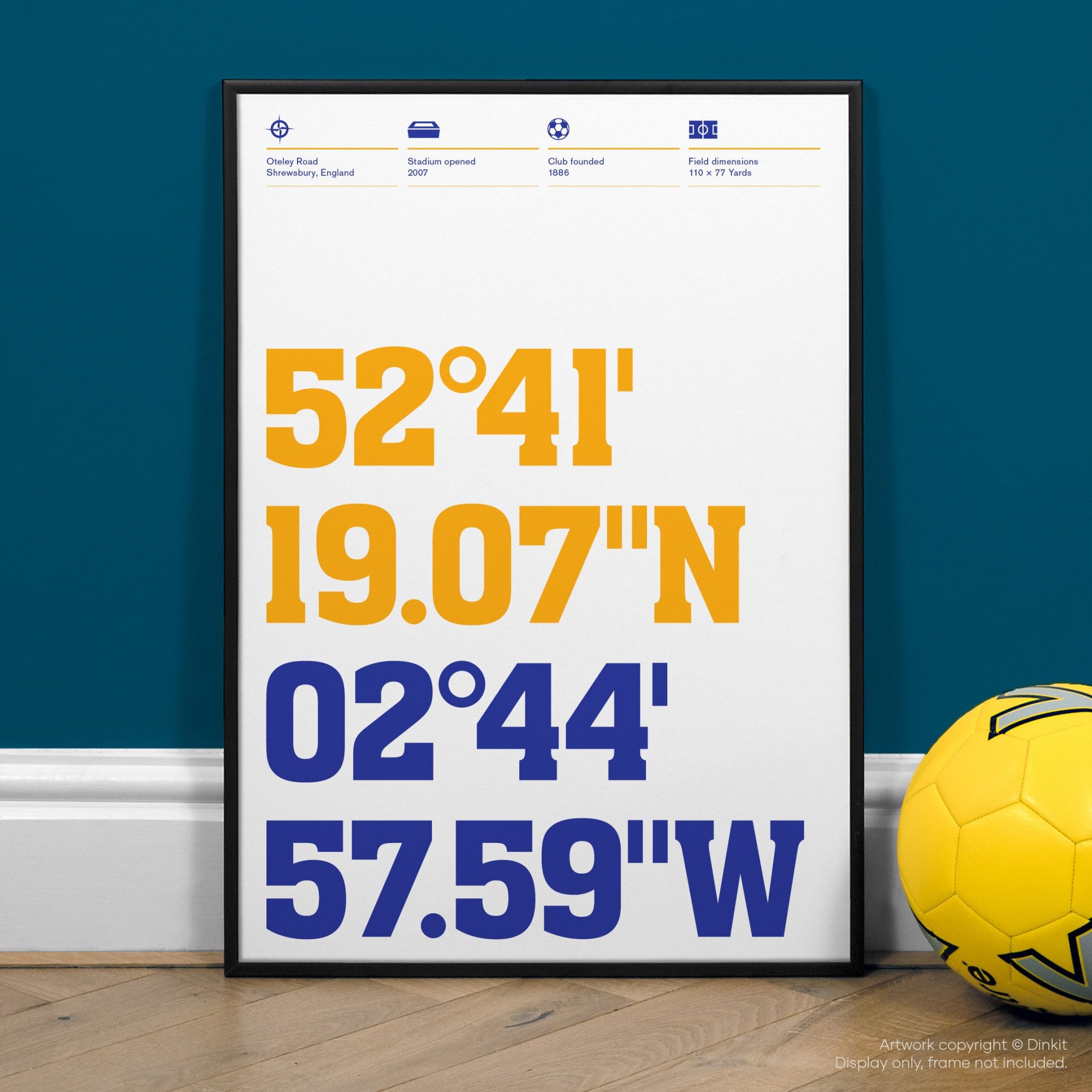 Shrewsbury Town Gifts, Football Posters, Gift Ideas