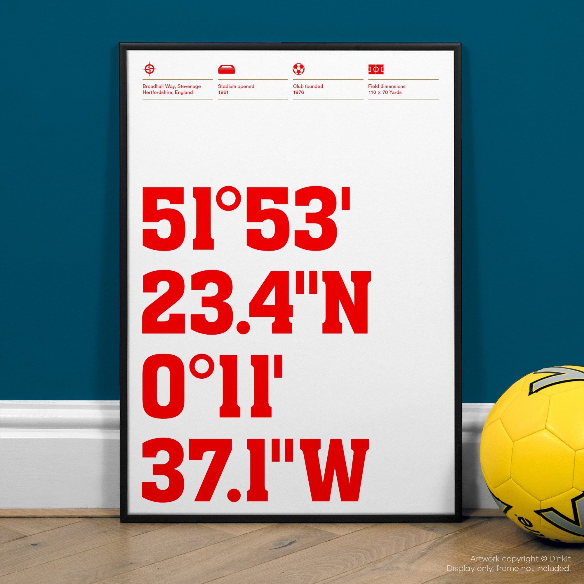 Stevenage FC Gifts, Football Posters, Gift Ideas