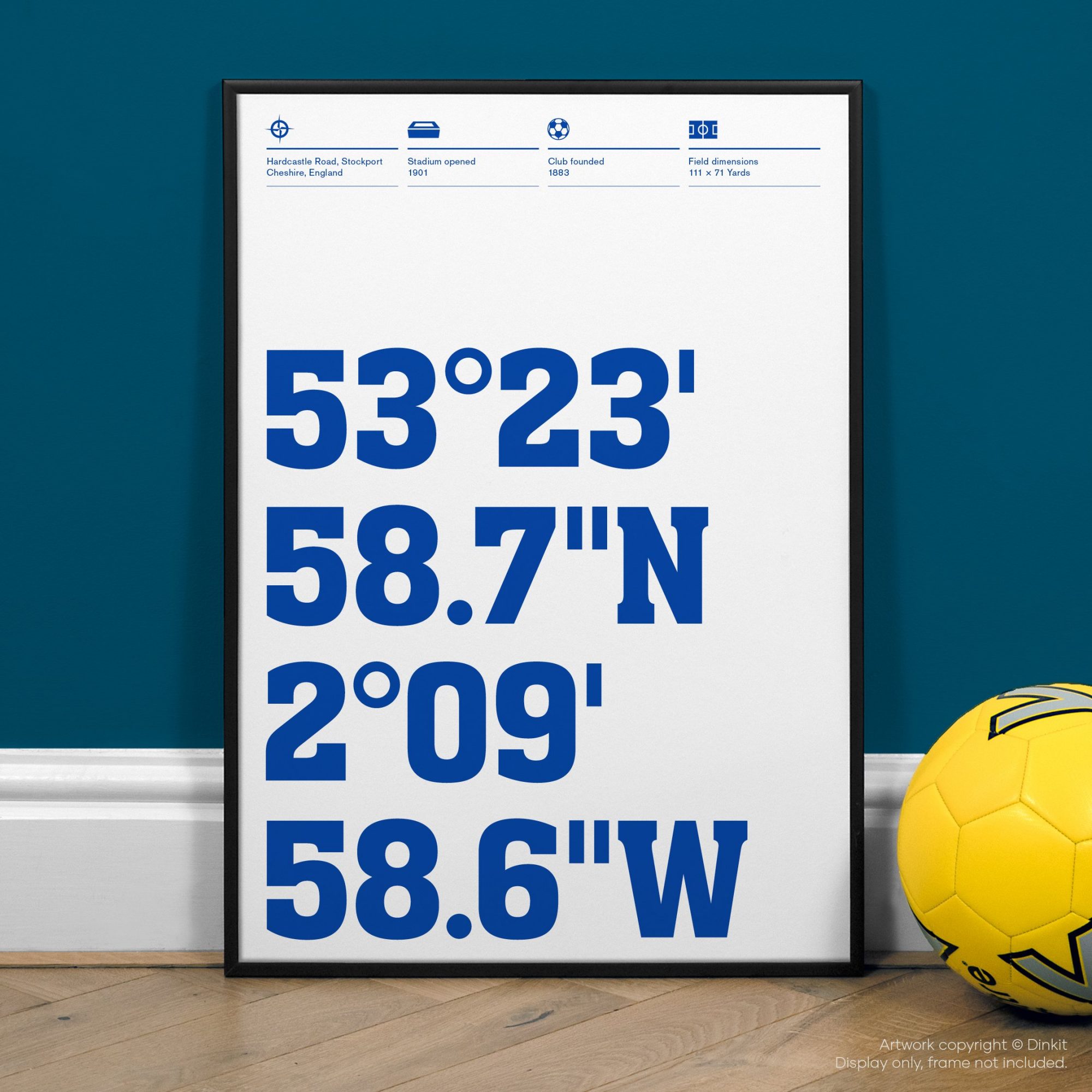 Stockport County Gifts, Football Posters, Gift Ideas
