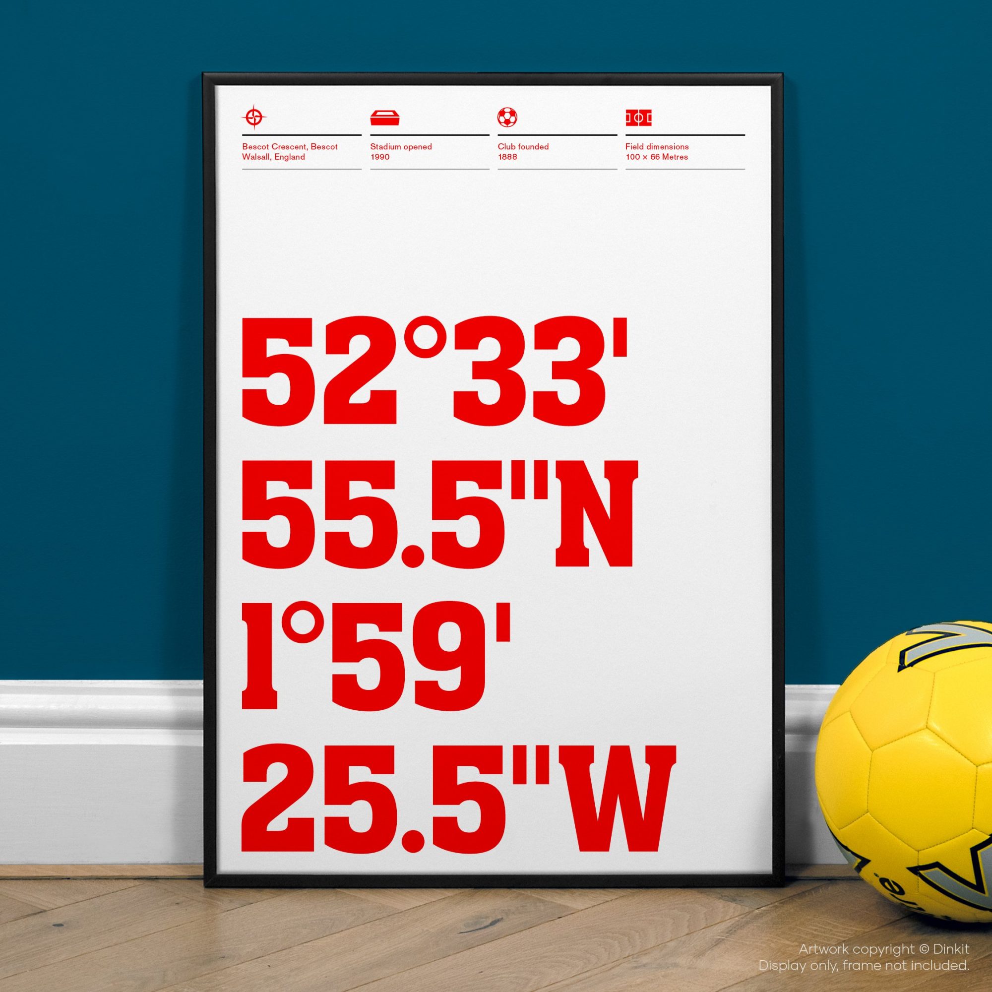 Walsall Gifts, Football Posters, Gift Ideas