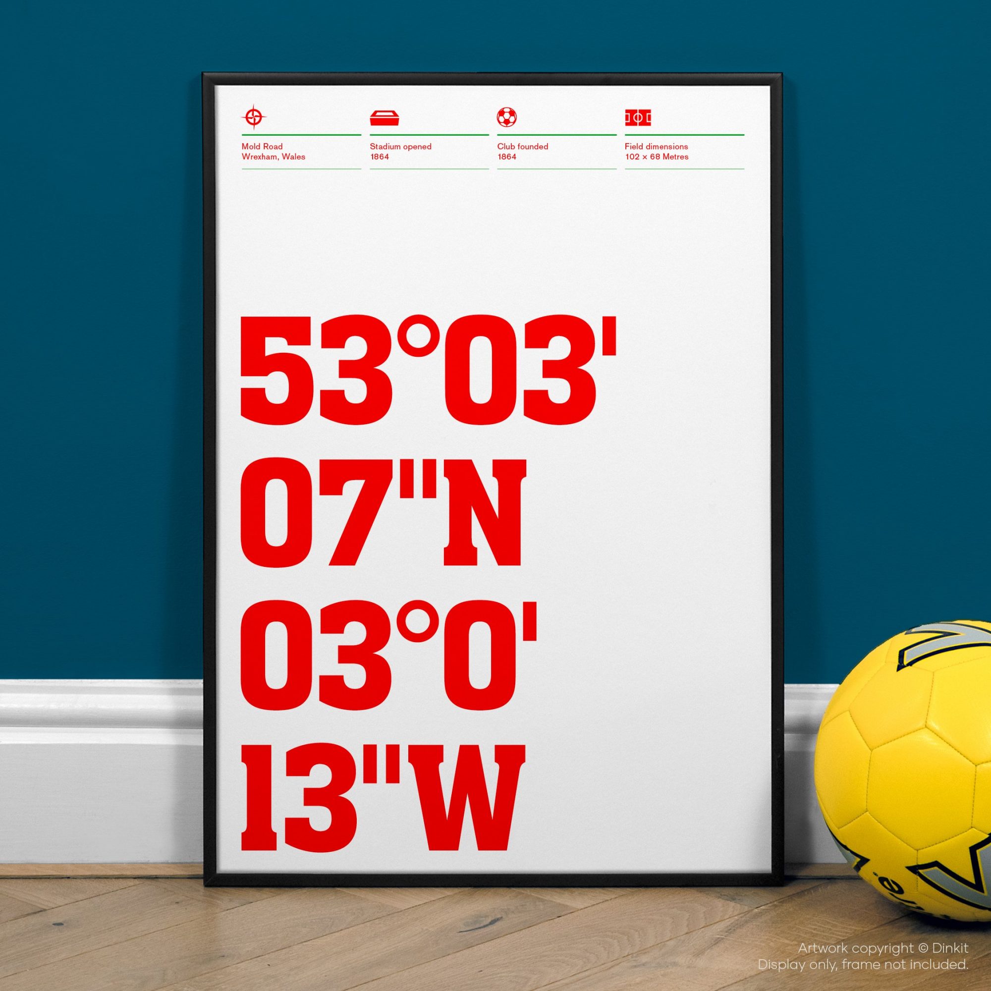 Wrexham Gifts, Football Posters, Gift Ideas